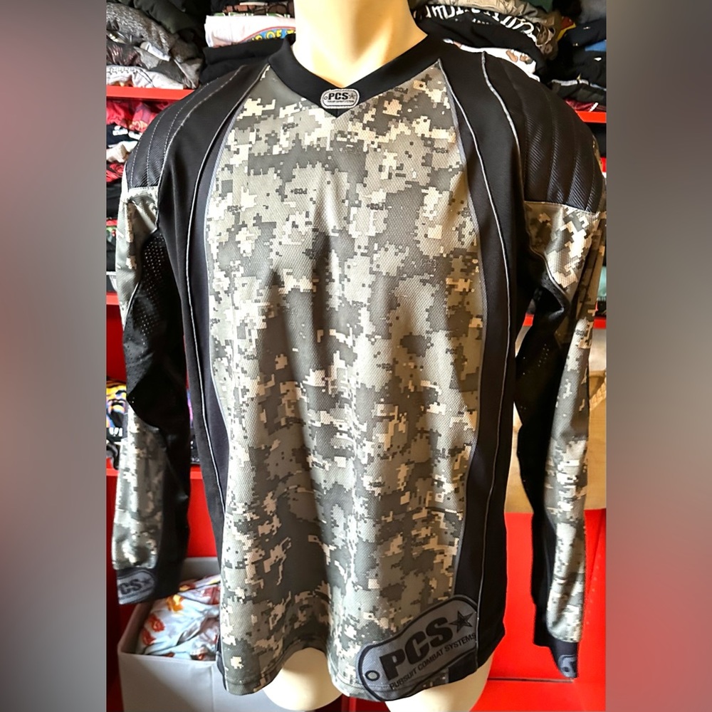 PCS Tactical Camo Long Sleeve Shirt X Size : Medium